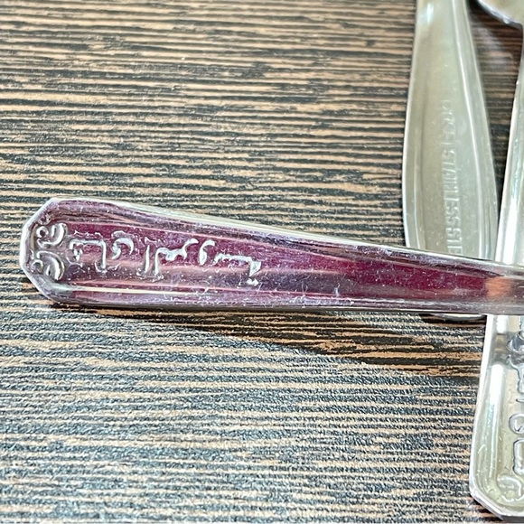 🔵Set of 12 small stainless steel Spoons & Forks - Picture 7 of 9